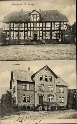 Ak Erzhausen Einbeck in Niedersachsen, Herrenhaus, Vorwerk