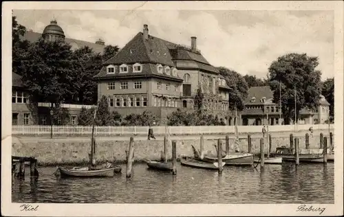 Ak Kiel, Seeburg, Promenade, Boote
