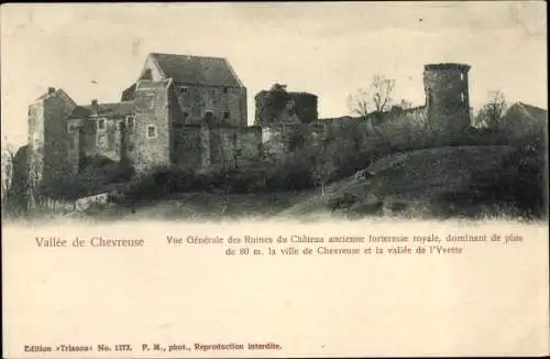 Ak Chevreuse-Yvelines, Chevreuse-Tal, Burgruinen