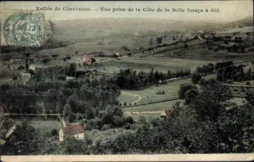 Ak Chevreuse-Yvelines, Blick von der Côte de la Belle aus Bild a Gif