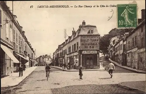 Ak Sainte Menehould Marne, La Rue Chanzy