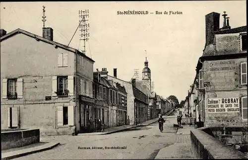 Ak Sainte Menehould Marne, Rue Florian