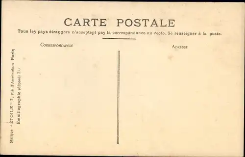 Ak Paris VIII., Überschwemmungen 1910, Hof Rom