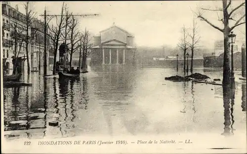 Ak Paris XII., Überschwemmungen 1910, Place de la Nativity