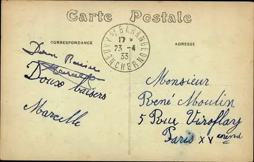 Ak Neuvy über Barangeon Cher, Die Gendarmerie