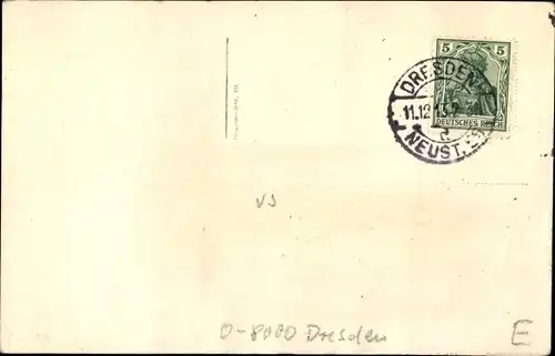 Ak Dresden Altstadt, Briefmarke, Stempel