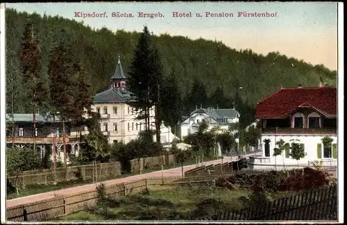Ak Kipsdorf Altenberg im Erzgebirge, Hotel und Pension  Fürstenhof