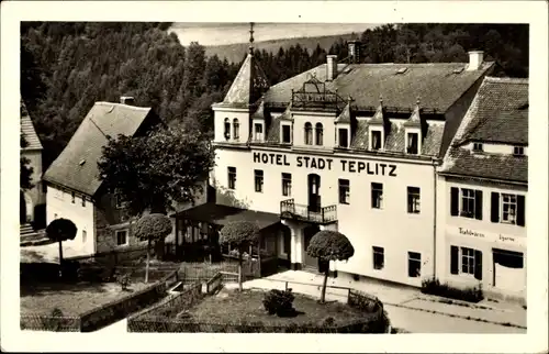 Ak Lauenstein Altenberg im Erzgebirge, Hotel Stadt Teplitz