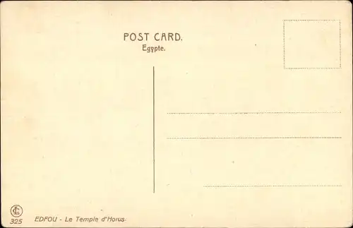 Ak Edfu Ägypten, Tempel des Horus