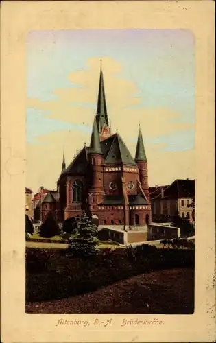 Ak Altenburg in Thüringen, Blick auf die Brüderkirche