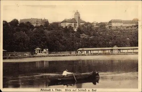 Ak Allstedt in Sachsen Anhalt, Schoss, Bad
