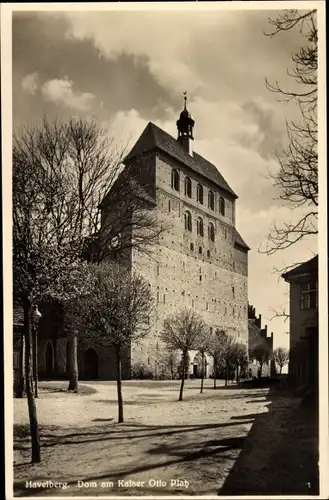 Ak Havelberg in Sachsen Anhalt, Dom, Kaiser Otto Platz