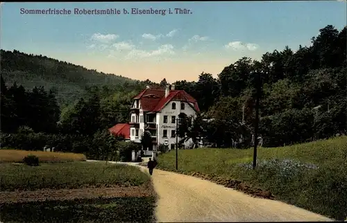 Ak Eisenberg in Thüringen, Robertsmühle, Gasthaus