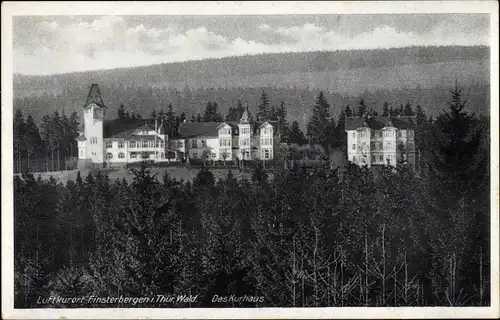 Ak Finsterbergen Friedrichroda im Thüringer Wald, Kurhaus, Verwaltungsschule