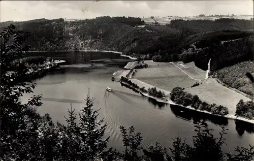 Ak Droschkau Altenbeuthen Thüringen, Stausee Hohenwarte-Saaletalsperre