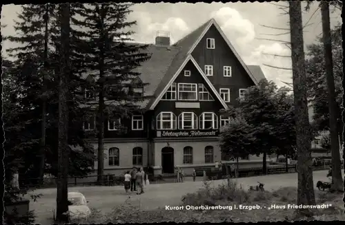 Ak Oberbärenburg Altenberg im Erzgebirge, Haus Friedenswacht