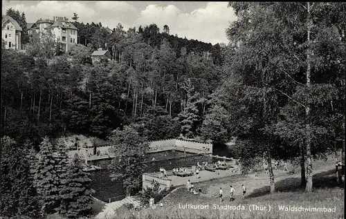 Ak Stadtroda in Thüringen, Waldschwimmbad