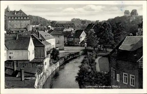 Ak Stadtroda an der Roda Thüringen, Teilansicht