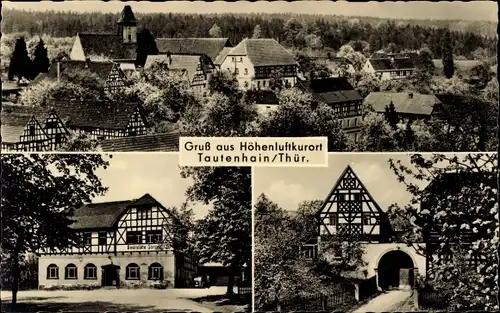 Ak Tautenhain in Thüringen, Panorama, Gasthaus