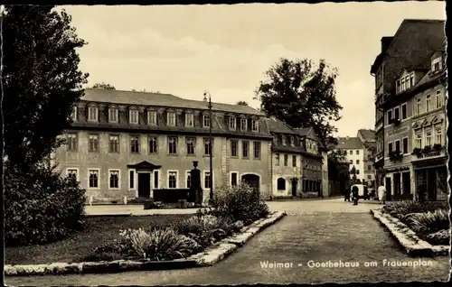 Ak Weimar in Thüringen, Goethehaus am Frauenplan