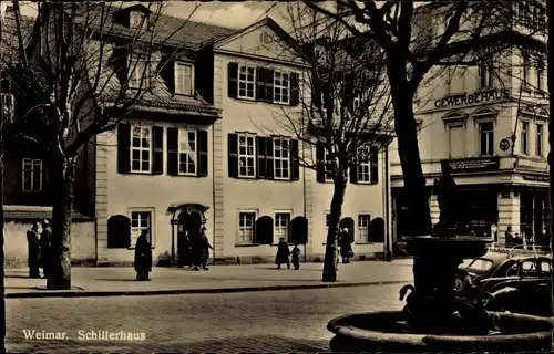 Ak Weimar in Thüringen, Schillerhaus, Gewerbehaus