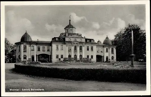 Ak Weimar in Thüringen, Schloss Belvedere