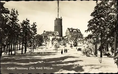 Ak Brotterode in Thüringen, Großer Inselsberg, Berggasthof Stöhr, Winter