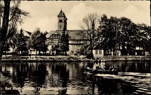 Ak Bad Klosterlausnitz in Thüringen, Gondelteich