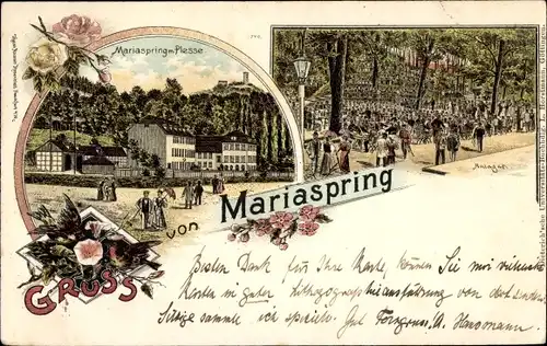 Litho Mariaspring Eddigehausen Bovenden Niedersachsen, Plesse, Anlagen