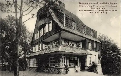 Ak Dransfeld in Niedersachsen, Berggasthaus auf dem Hohenhagen