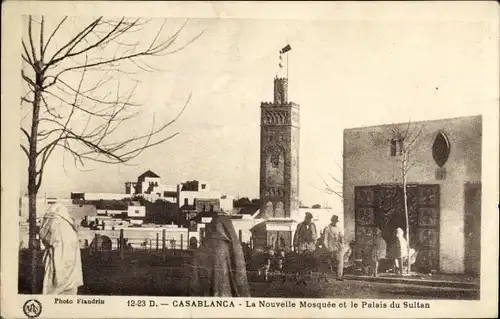 Ak Casablanca, Marokko, Neue Moschee und Sultanspalast