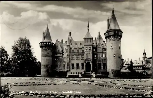 Ak Haarzuilens Vleuten Utrecht Niederlande, Kasteel de Haar, Haupteingang