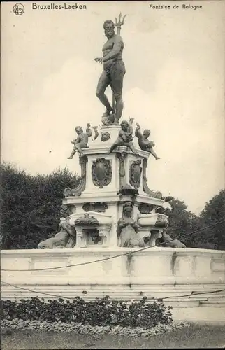 Ak Laeken Brüssel Brüssel, Fontaine de Bologna