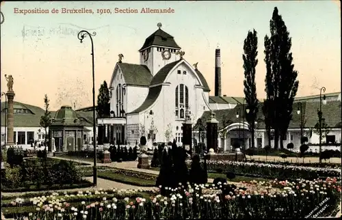 Ak Bruxelles Brüssel, Exposition 1910, Section Allemande