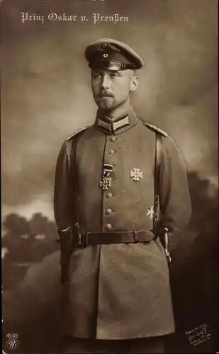 Ak Prinz Oskar von Preußen in Uniform, NPG 4948