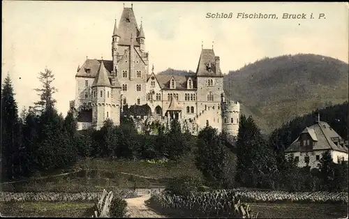 Ak Bruck an der Großglocknerstraße in Salzburg, Schloss Fischhorn