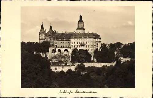Ak Książ Fürstenstein Wałbrzych Waldenburg Schlesien, Burg, Schloss Fürstenstein, Zamek Książ