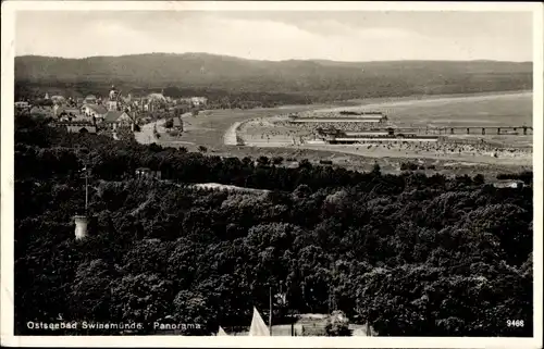 Ak Świnoujście Swinemünde Pommern, Panorama