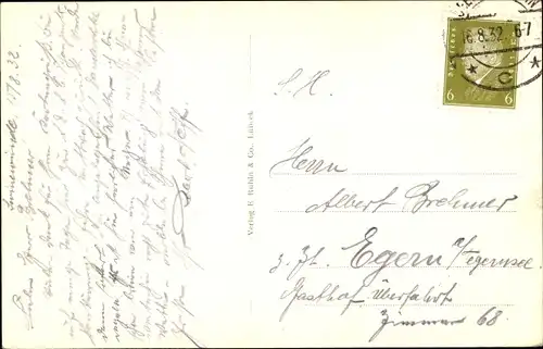 Ak Świnoujście Swinemünde Pommern, Panorama