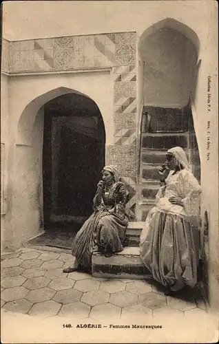 Ak Algerien, Maghreb, Frauen in Tracht