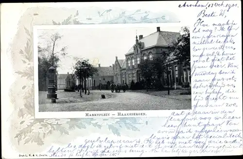 Ak Haaksbergen Overijssel, Marktplein