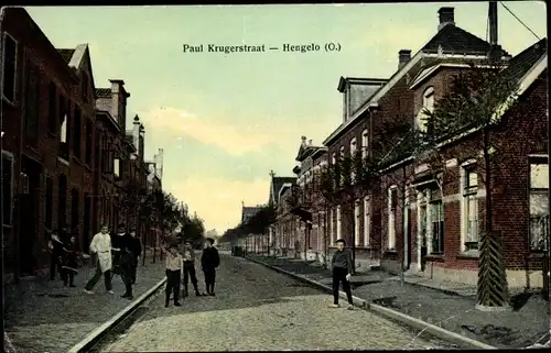 Ak Hengelo Overijssel Niederlande, Paul-Krugerstraat