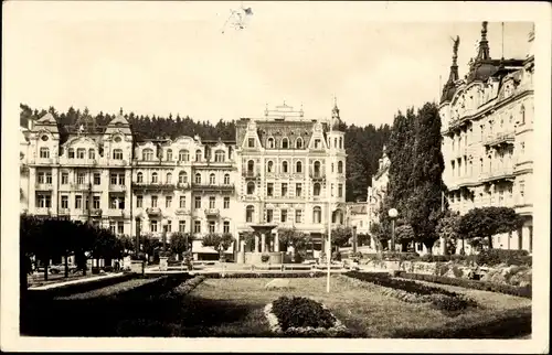 Ak Mariánské Lázně Marienbad Region Karlsbad, Stalin-Platz