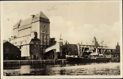 Ak Kaliningrad Königsberg Ostpreußen, Hafen, Werfthalle