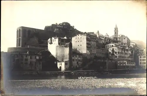 Ak Ventimiglia Liguria, Teilansicht