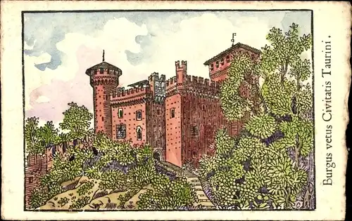 Künstler Ak Torino Turin Piemonte, Esposizione 1911, Schloss