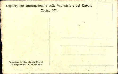 Künstler Ak Torino Turin Piemonte, Esposizione 1911, Schloss