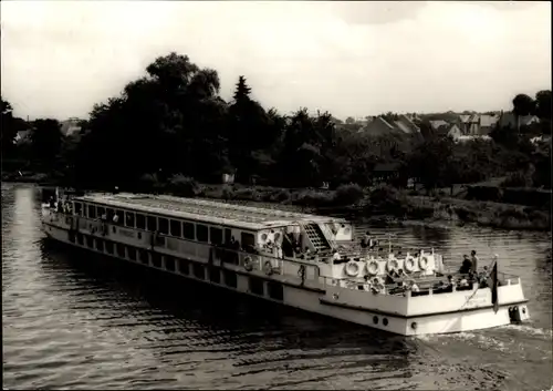 Ak Weiße Flotte Potsdam, Fahrgastschiff MS Sanssouci