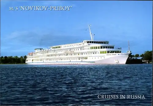 Ak Fahrgastschiff MS Novikov Priboi, Nowikow Priboj, russisches Kreuzfahrtschiff