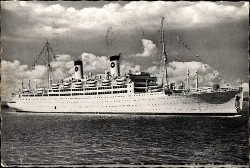 Ak Passagierschiff MS Italia, Home Lines